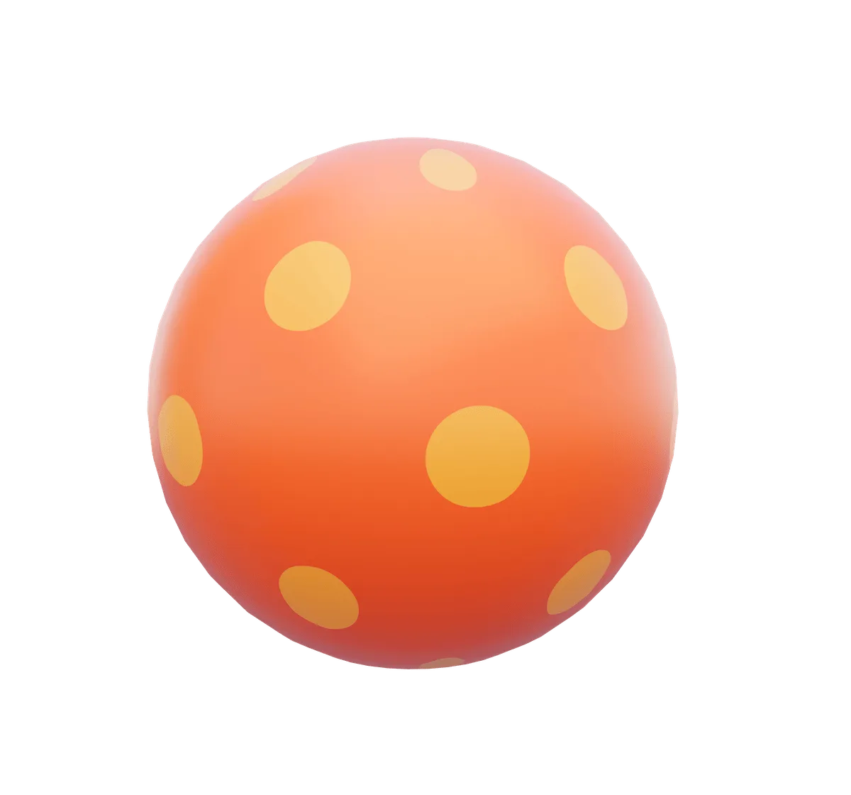 Orange spotted ball